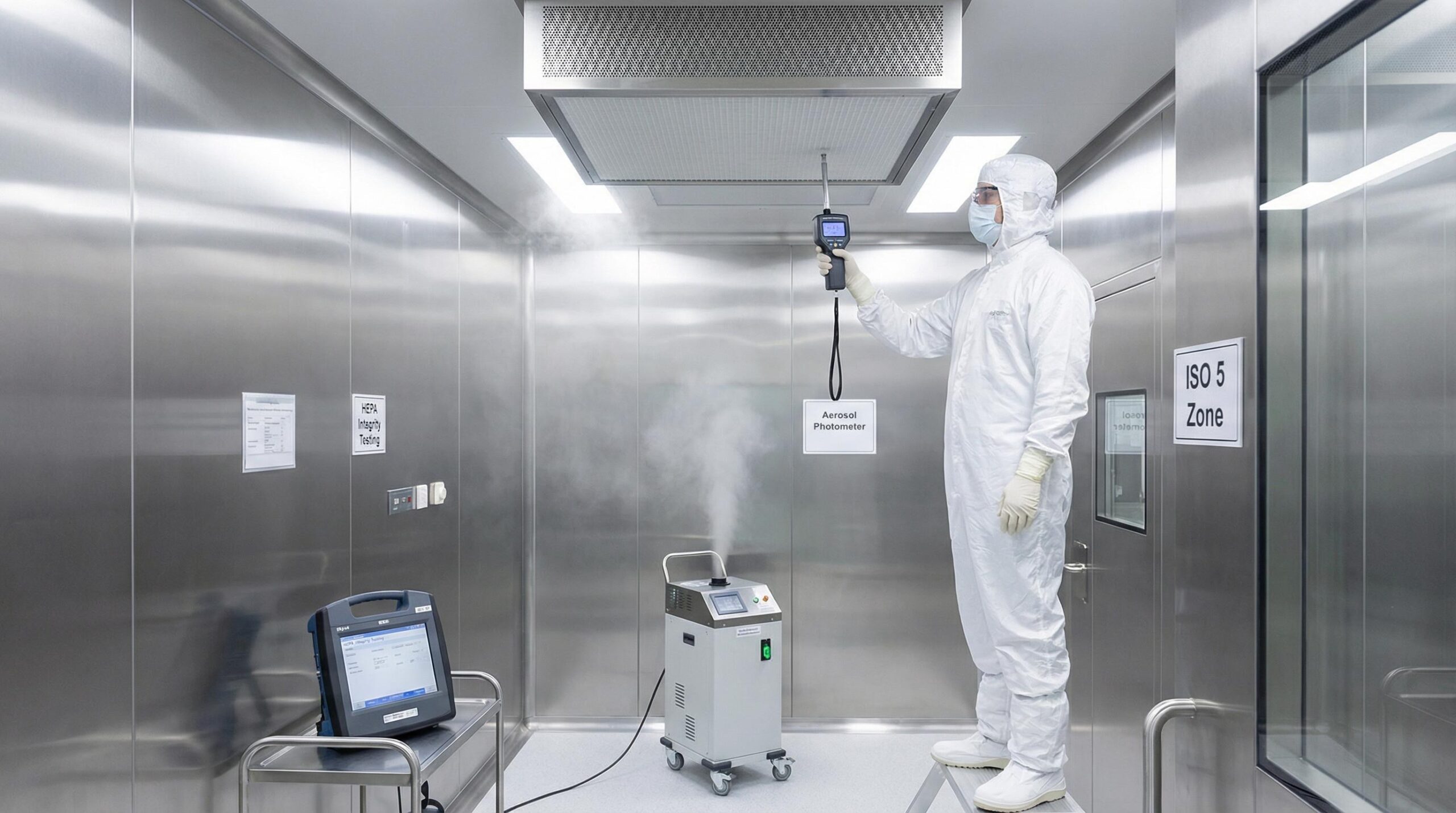 HEPA Filter Integrity Testing using an Aerosol Photometer